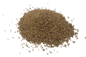 Abrasifs végétaux de coquille de noix prétraitée