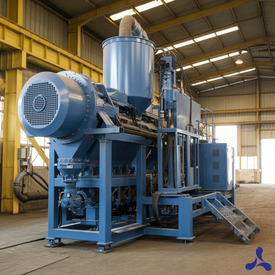 Machine de finition par grenaillage.